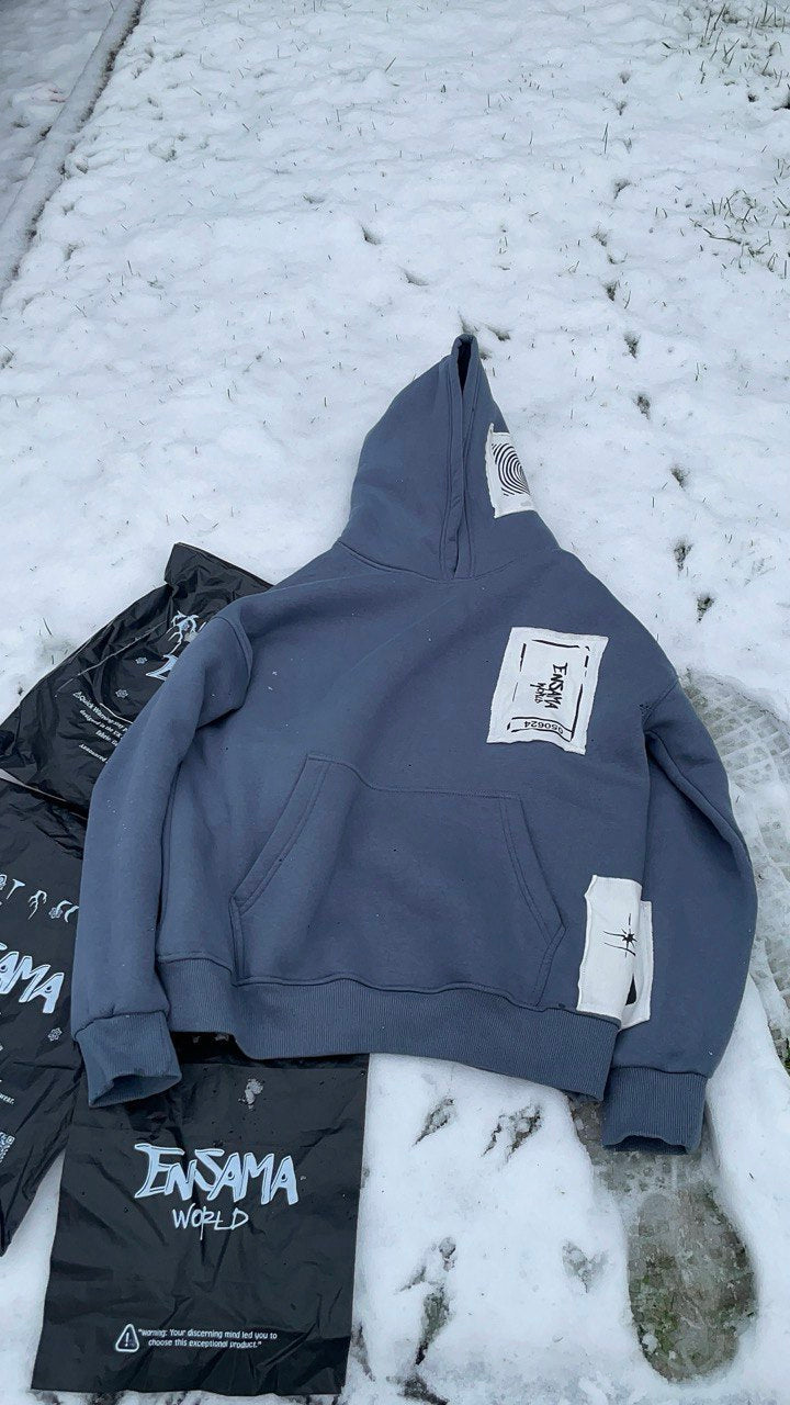 ENSAMA TICKET HOODIE [SLATE BLUE]